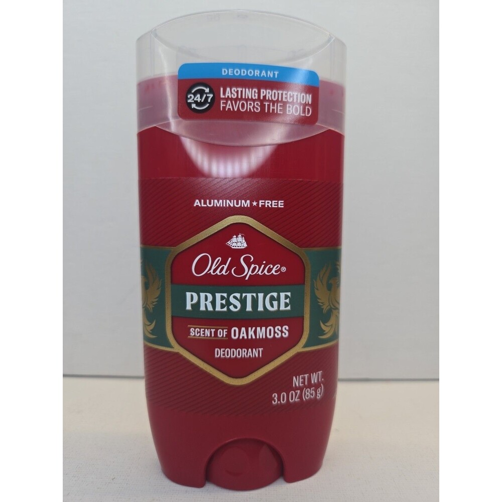 💪Old Spice Red Collection Aluminum Free Mens Deodorant Prestige Oakmoss  3oz